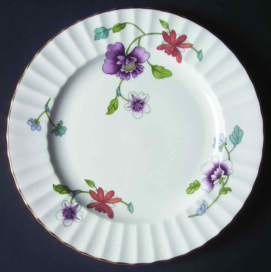 Astley (Fluted) Luncheon Plate by Royal Worcester-1
