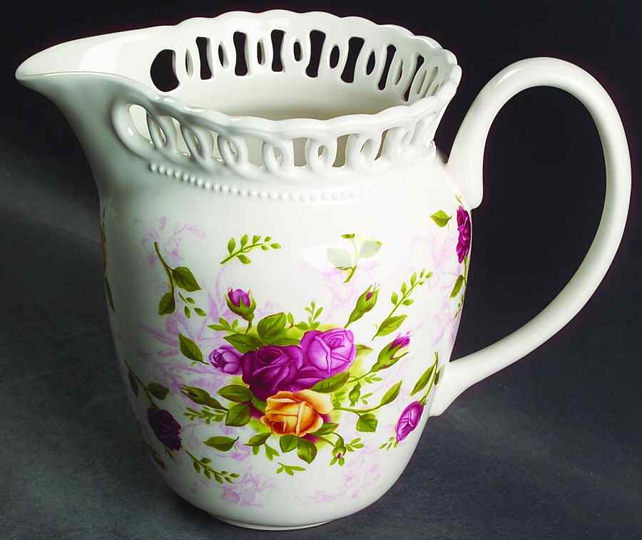 Old Country Roses Pierced (Giftware) 32 Oz Pitcher by Royal Albert-1