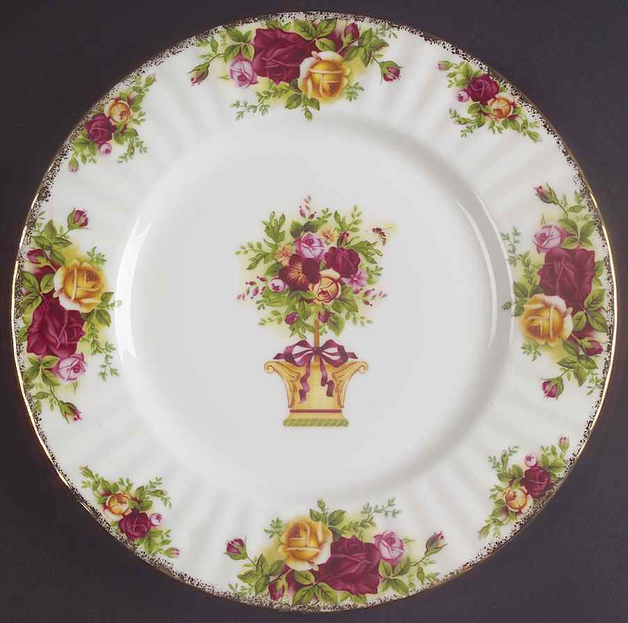 Old Country Roses (Spring Accents) Salad Plate by Royal Albert-1
