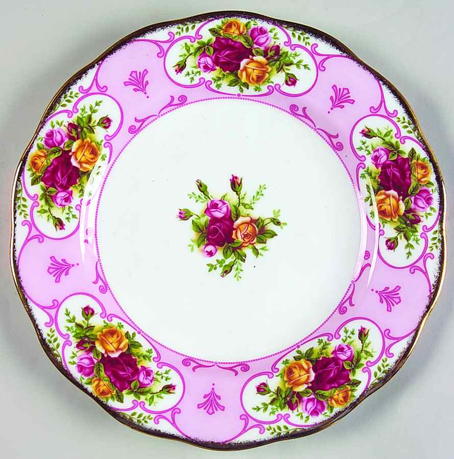 Rose Cameo Pink Salad/Dessert Plate by Royal Albert-1