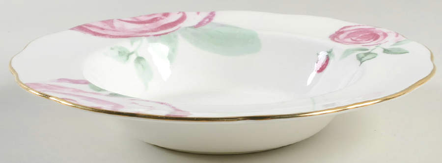 Rose Clouds Large Rim Soup Bowl by Royal Albert-1