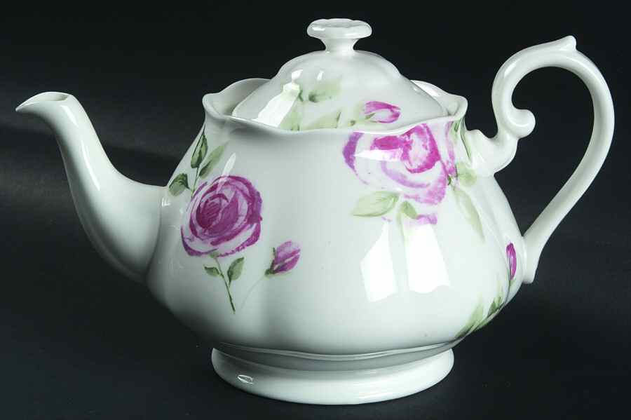 Rose Clouds Teapot & Lid by Royal Albert-1