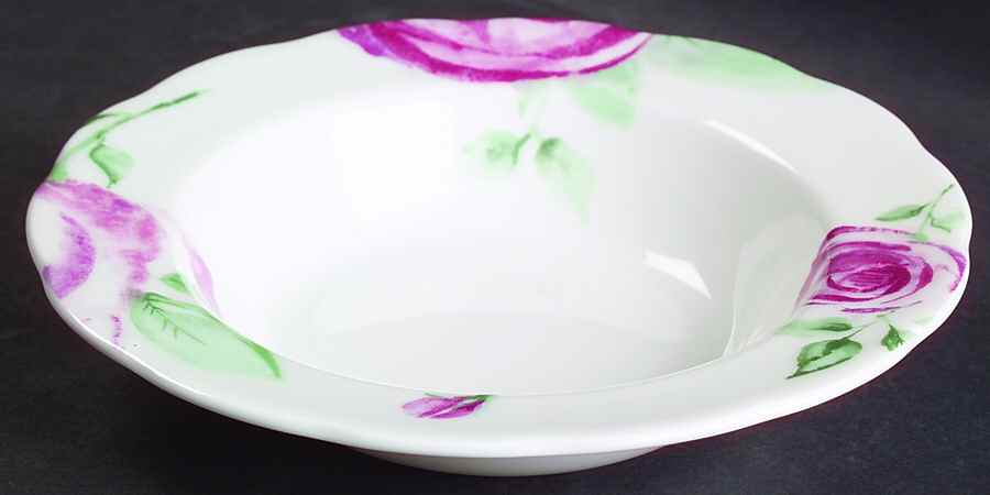 Rose Clouds Rim Soup Bowl by Royal Albert-1