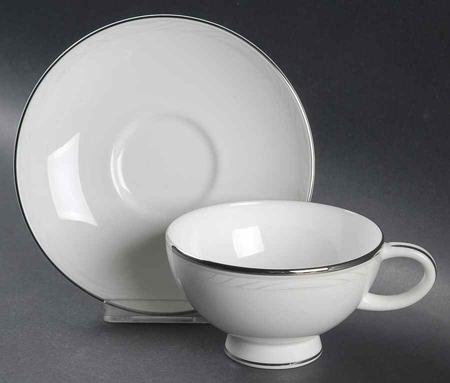 Mystique Footed Cup & Saucer Set by Royal Doulton-1