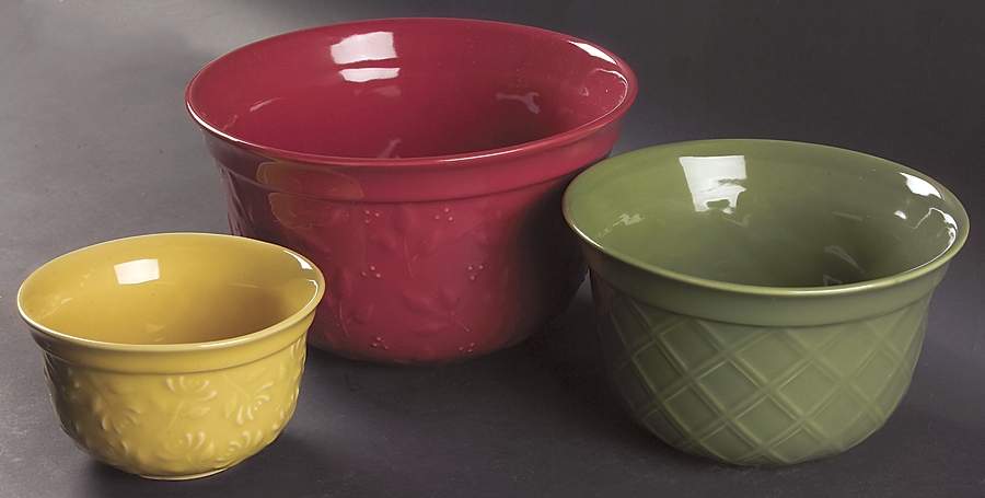 Chanticlair Mixing Bowl Set (MB10, MB8, MB6) by Royal Doulton-1