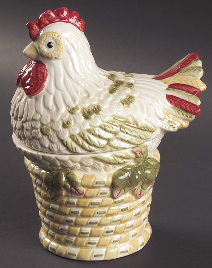 Chanticlair Figural Sugar Bowl & Lid by Royal Doulton-1