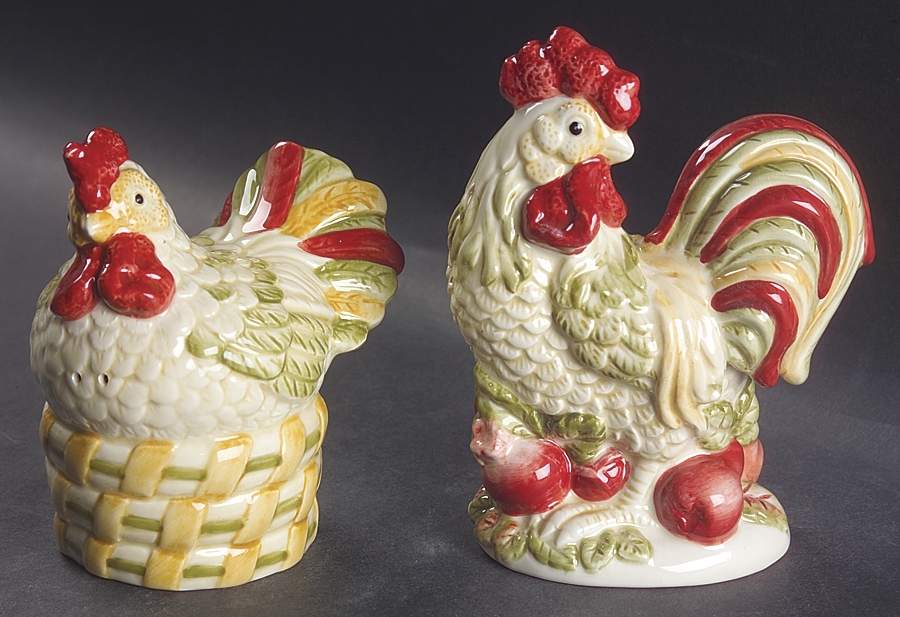 Chanticlair Figural Salt & Pepper Set by Royal Doulton-1