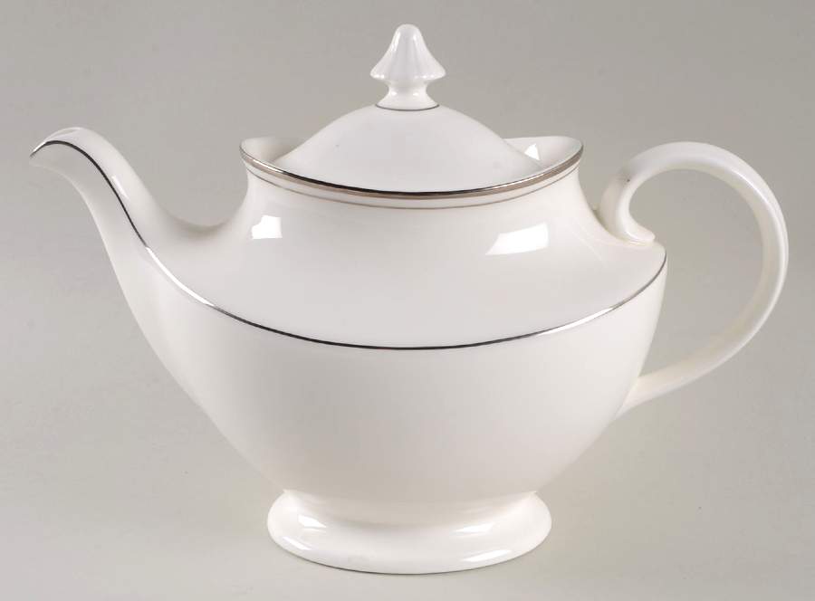 Concord Platinum (Classic Shape) Teapot & Lid by Royal Doulton-1