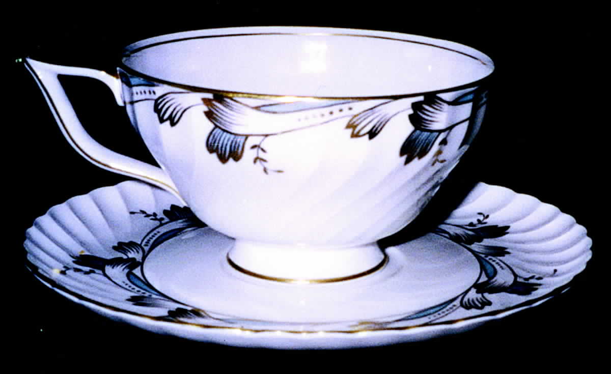 Rot210 Footed Cup & Saucer Set by Royal Tettau-1