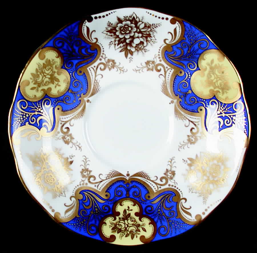 Majestic Blue Saucer by Royal Albert-1