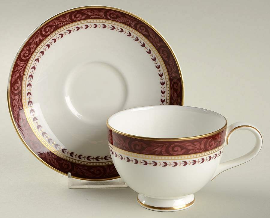 Caspian Footed Cup & Saucer Set by Royal Doulton-1