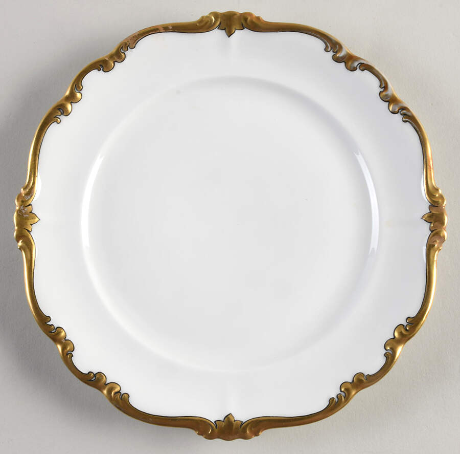 5647 (White Background, Black Line) Salad Plate by Rosenthal - Continental-1
