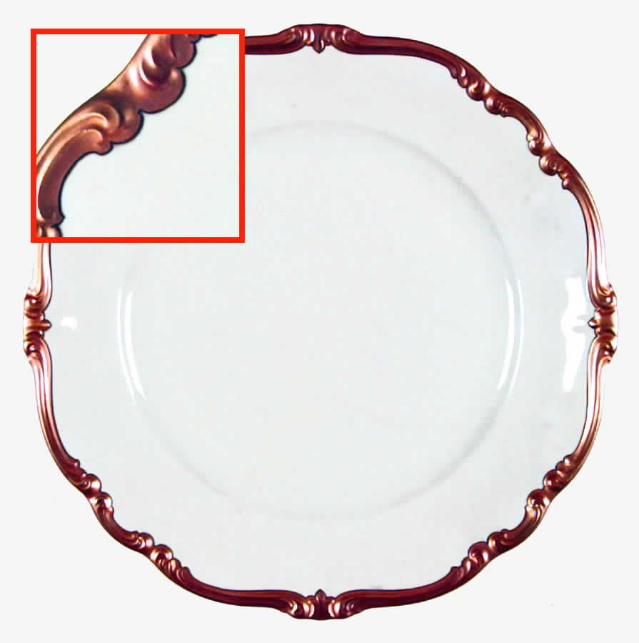 5647 (White Background, Black Line) Dinner Plate by Rosenthal - Continental-1