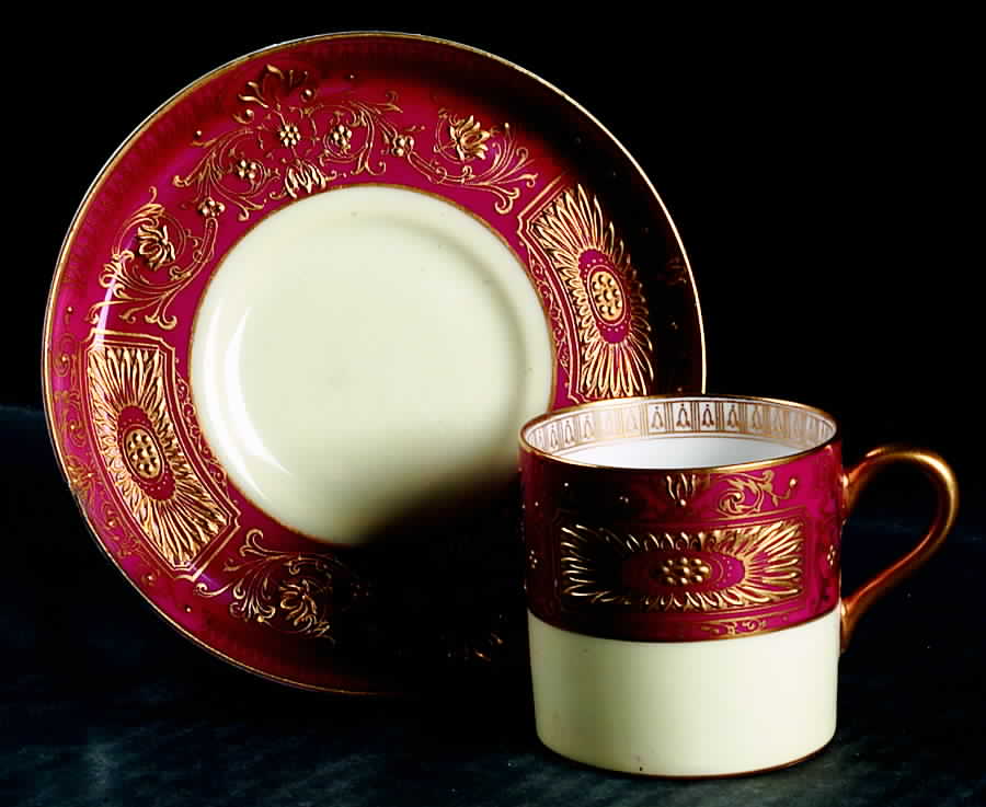 Z549 Flat Demitasse Cup & Saucer Set by Royal Worcester-1