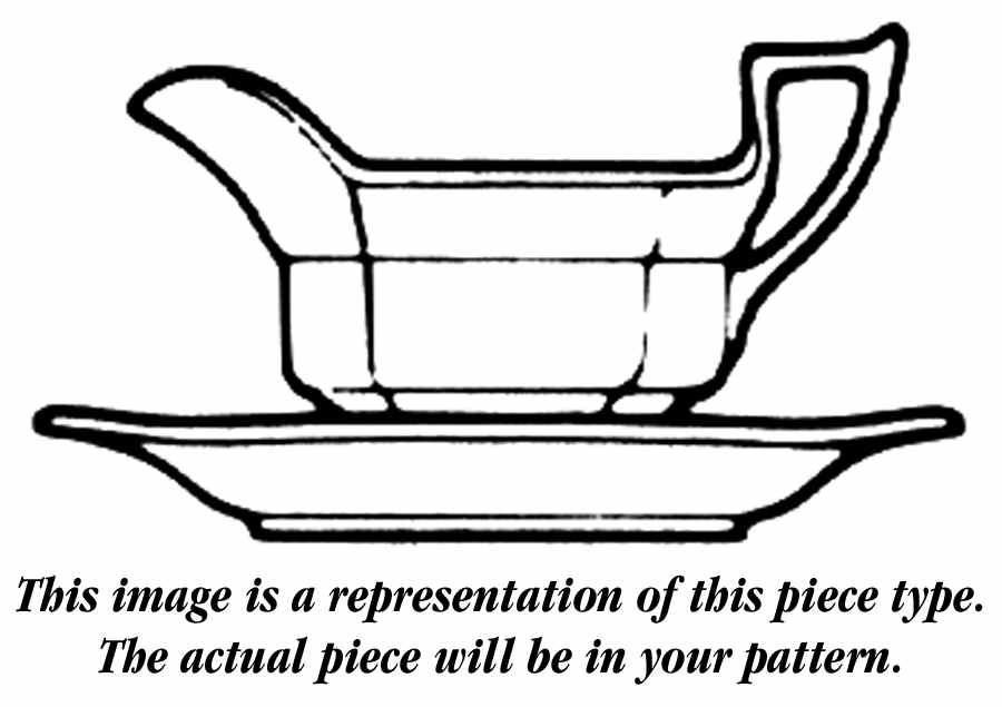 Chinese Bird Gravy Boat with Attached Underplate by Adams China-1
