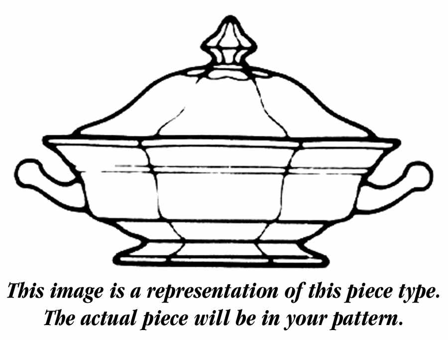 Allegro Octagonal Covered Vegetable by Adams China-1