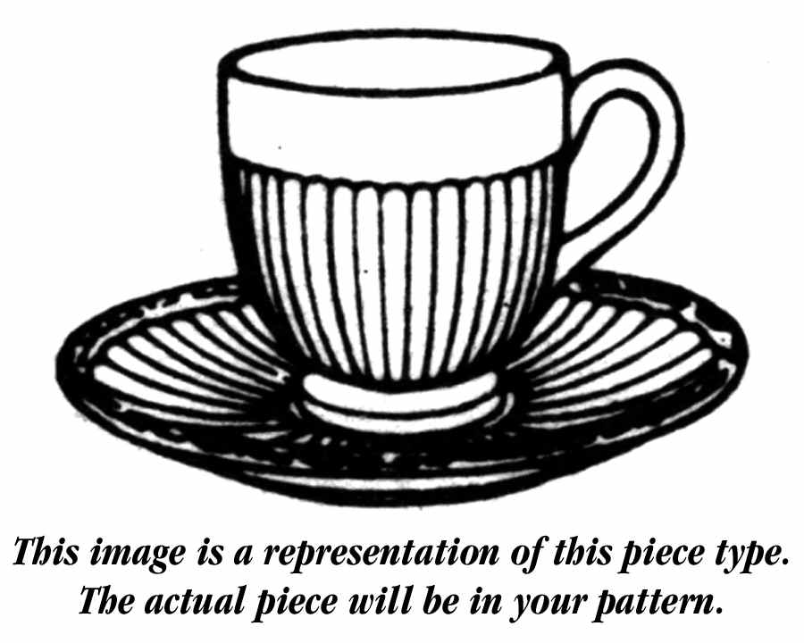 Moss Rose (Older, Brown Backstamp) Footed Demitasse Cup & Saucer Set by Wedgwood-1