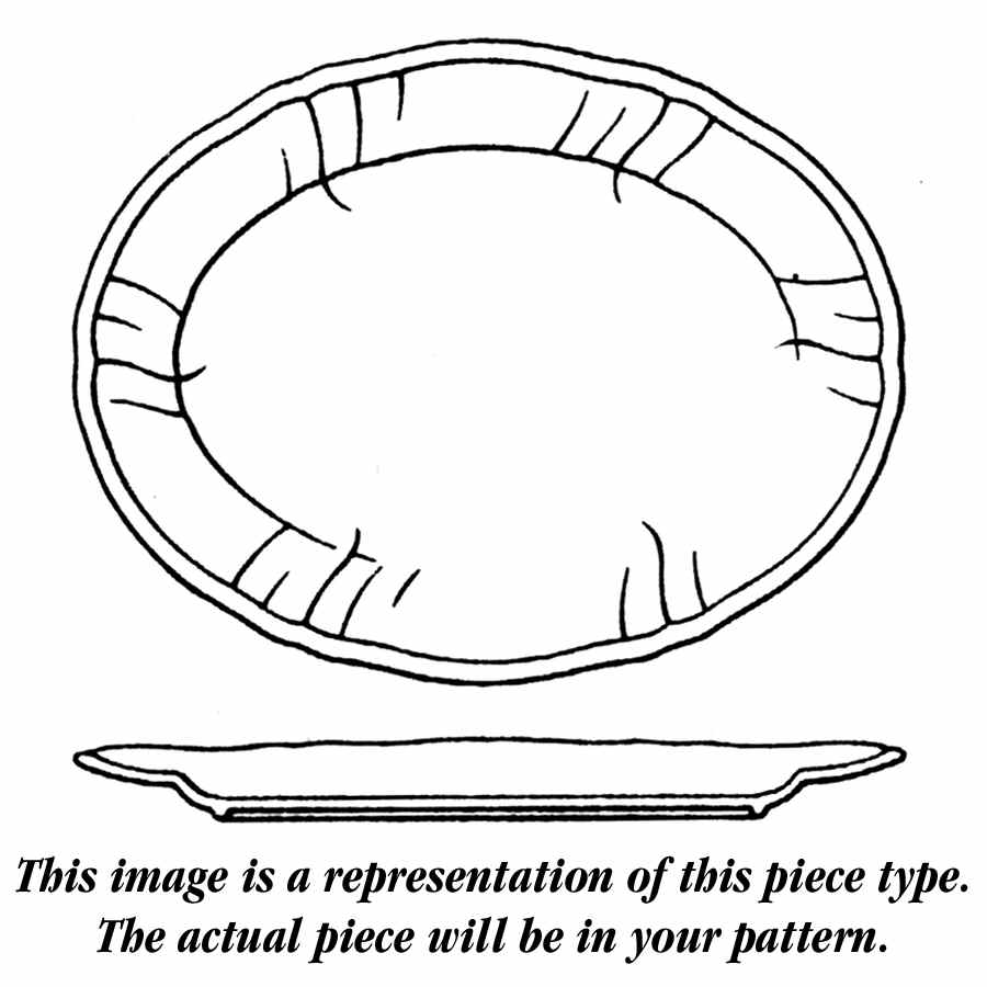 Royal Garland 13" Oval Serving Platter by Wedgwood-1