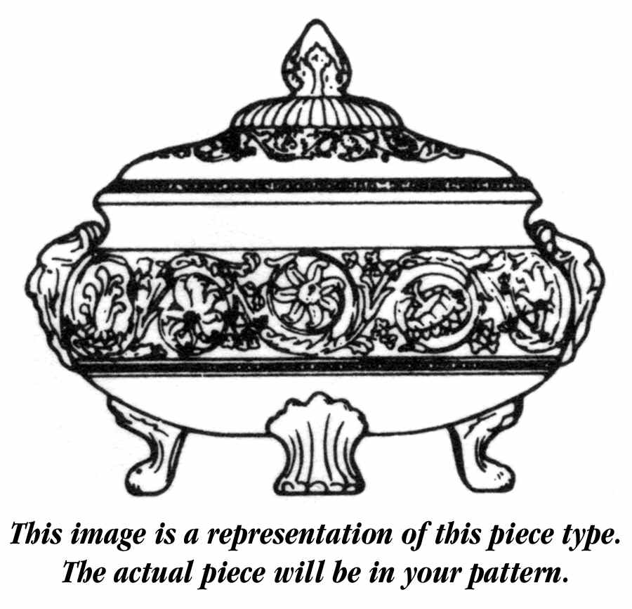 Morning Glory (No Trim) Round Covered Vegetable by Wedgwood-1