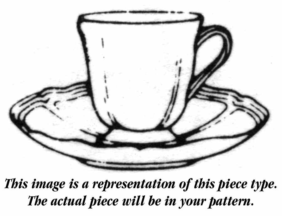 Trellis Flower Footed Demitasse Cup & Saucer Set by Wedgwood-1