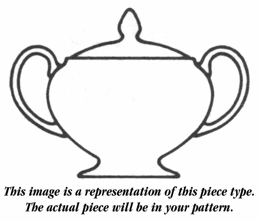 Charnwood (Bone) Leigh Shape Sugar Bowl & Lid by Wedgwood-1