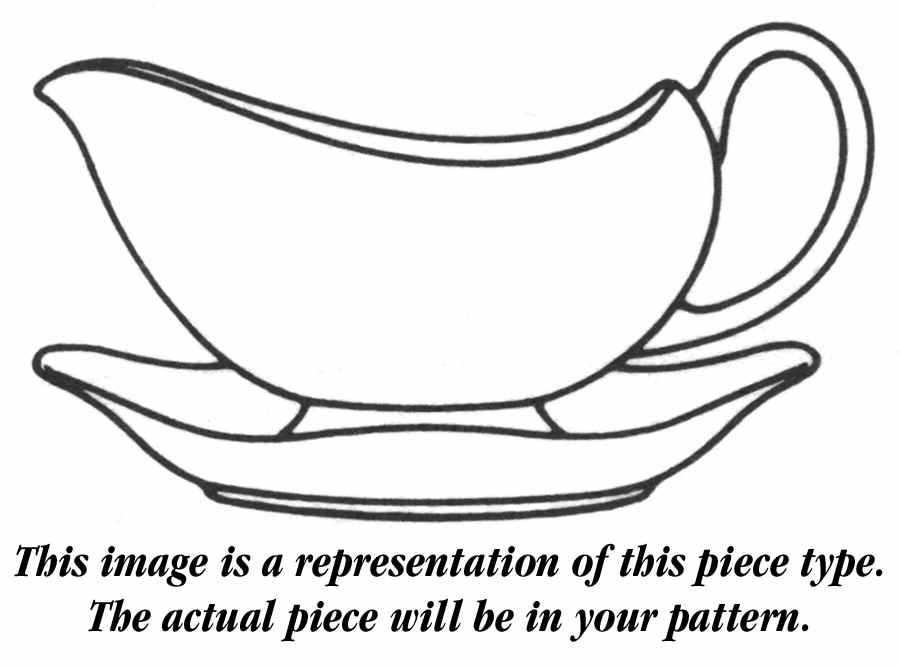 Touraine Gravy Boat with Attached Underplate by Wedgwood-1