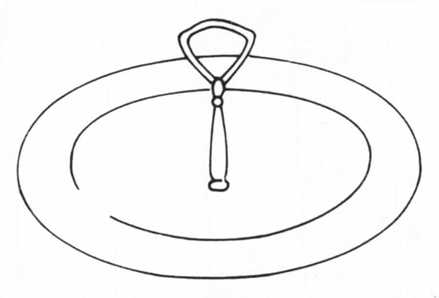 Evening Gown Round Serving Plate with Handle (DP) by Noritake-1