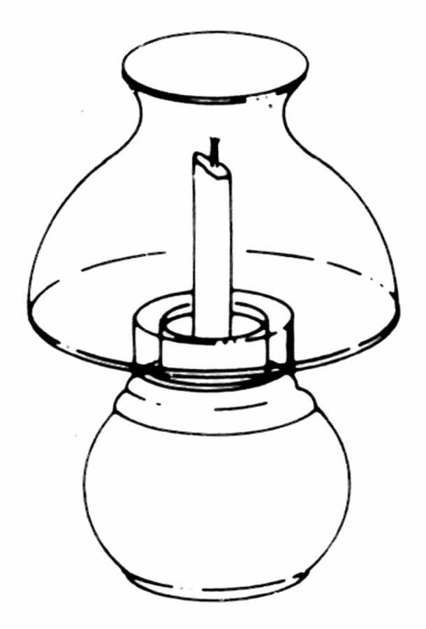 Pueblo Moon Hurricane Lamp & Globe by Noritake-1