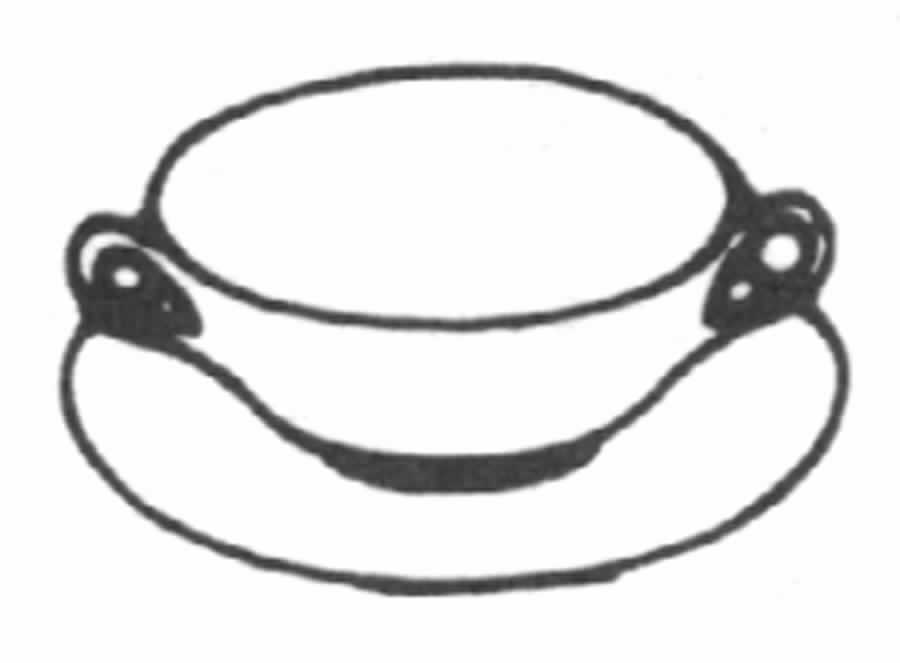 Diana (Platinum Trim) Footed Cream Soup Bowl & Cup Saucer Set by Noritake-1