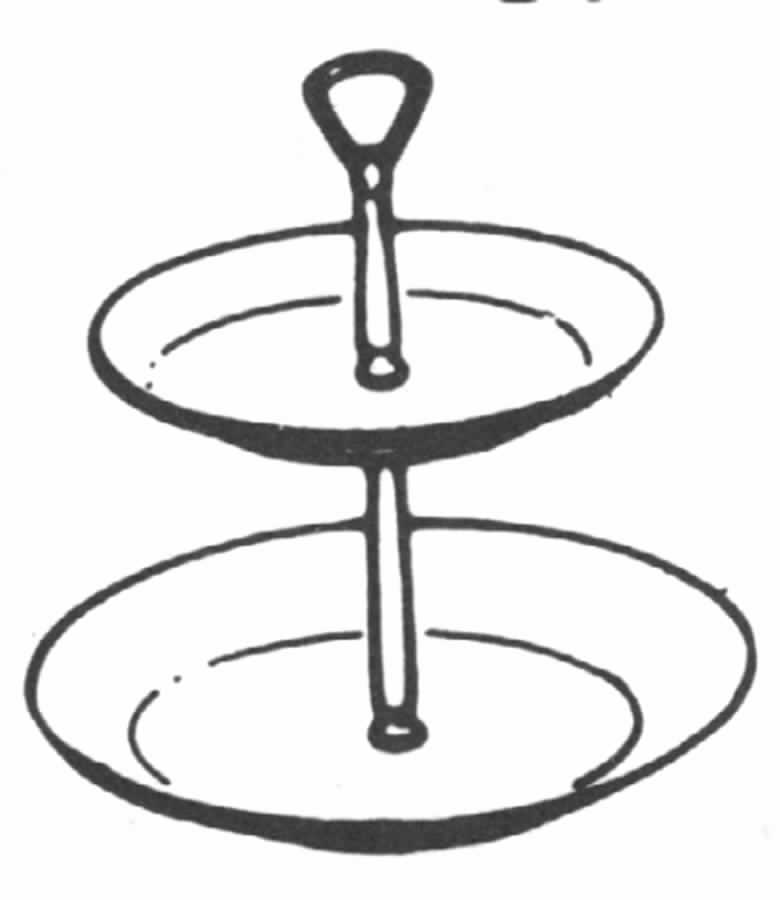 First Blush 2 Tiered Serving Tray (Dinner & Salad Plate) by Noritake-1