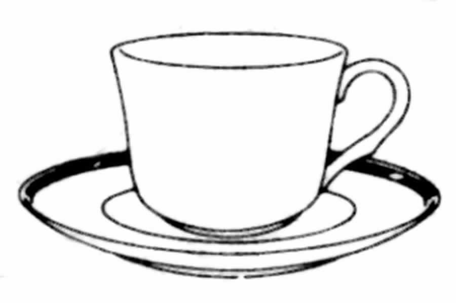 Platinum Scapes Flat Cup & Saucer Set by Noritake-1