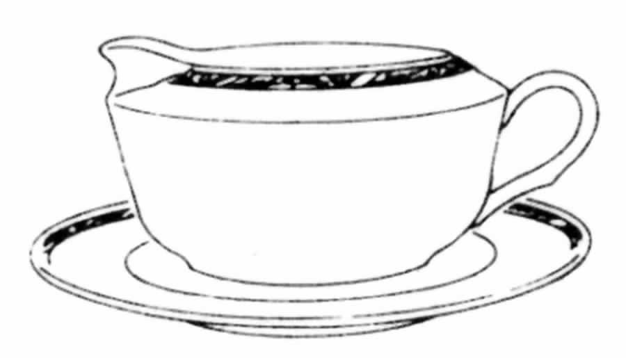 Holloway Gravy Boat & Underplate (Relish/Butter) by Noritake-1