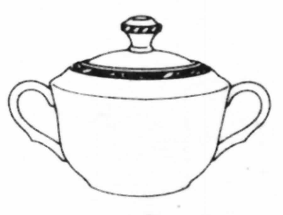 Rose Sonnet Sugar Bowl & Lid by Noritake-1
