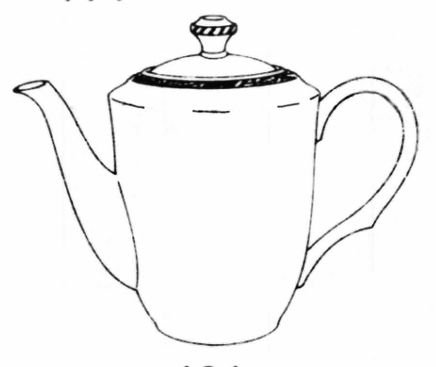 Oakleigh Tea/Coffee Pot & Lid by Noritake-1