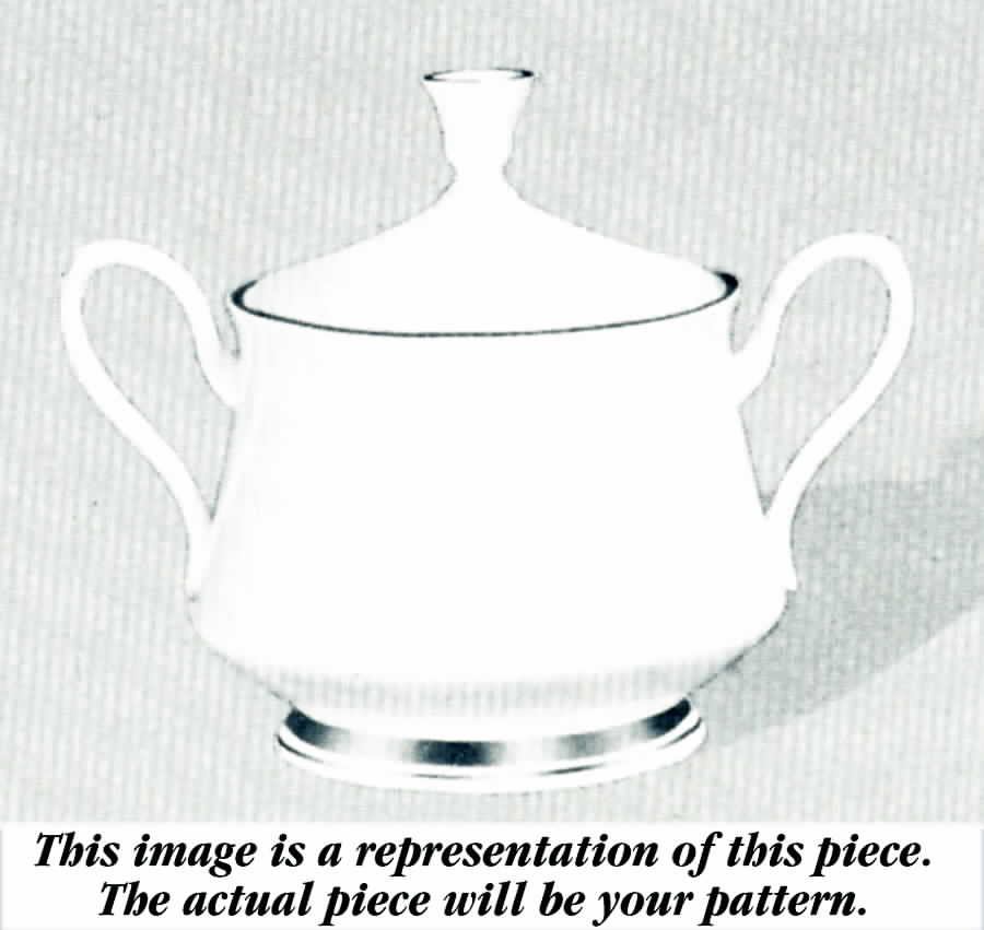 Eloquence Sugar Bowl & Lid by Oxford (Div of Lenox)-1