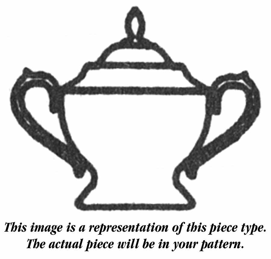 Petite Rose 1999 Shape Sugar Bowl & Lid by Lenox-1