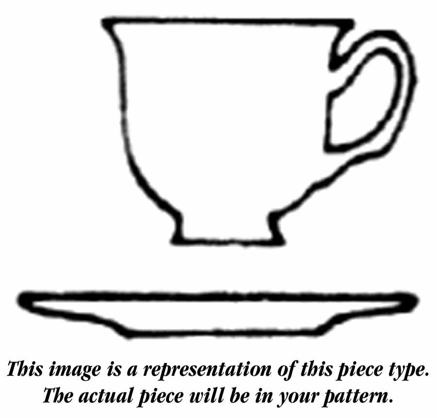 Valmere Grey Demitasse Cup & Saucer Set by Castleton (USA)-1