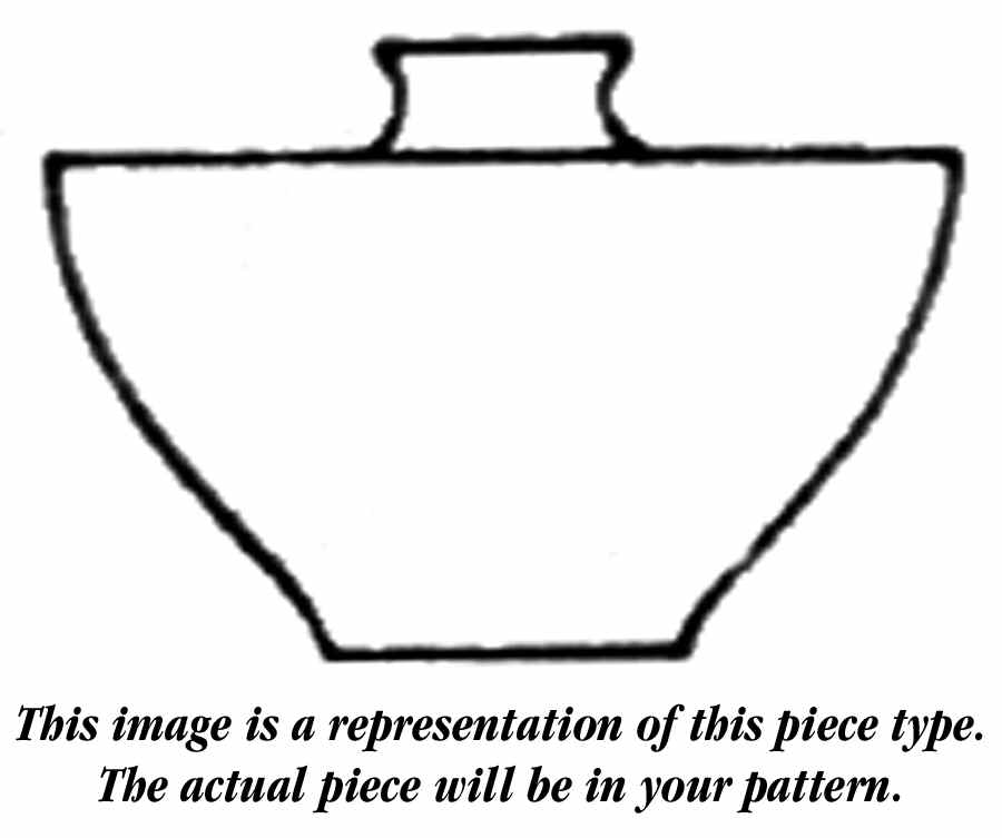 Classic Scroll Sugar Bowl & Lid by Castleton (USA)-1