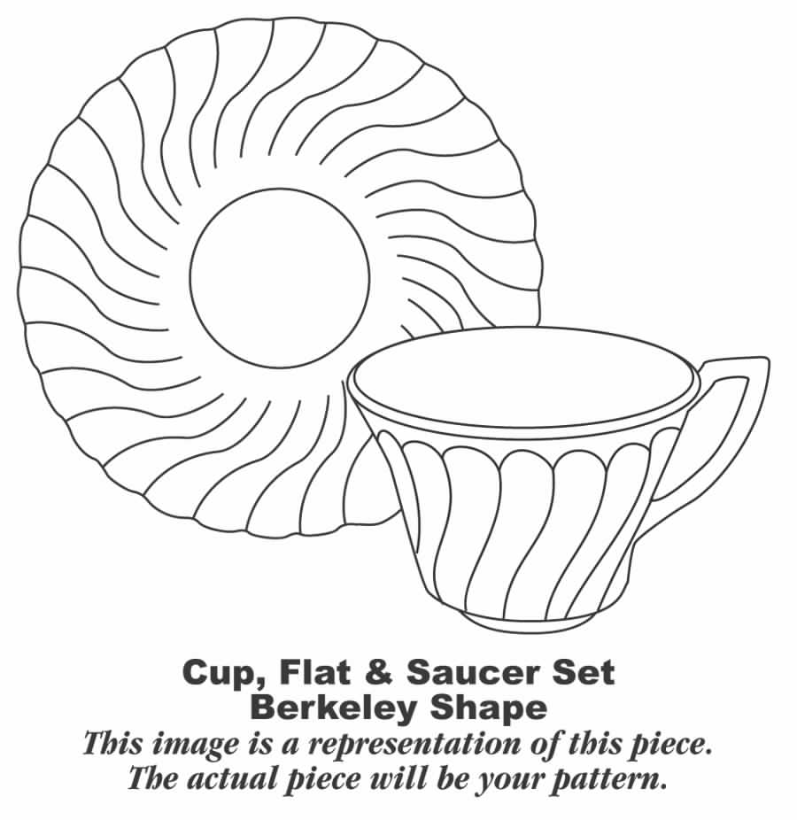 Berkeley Flat Cup & Saucer Set by Syracuse-1