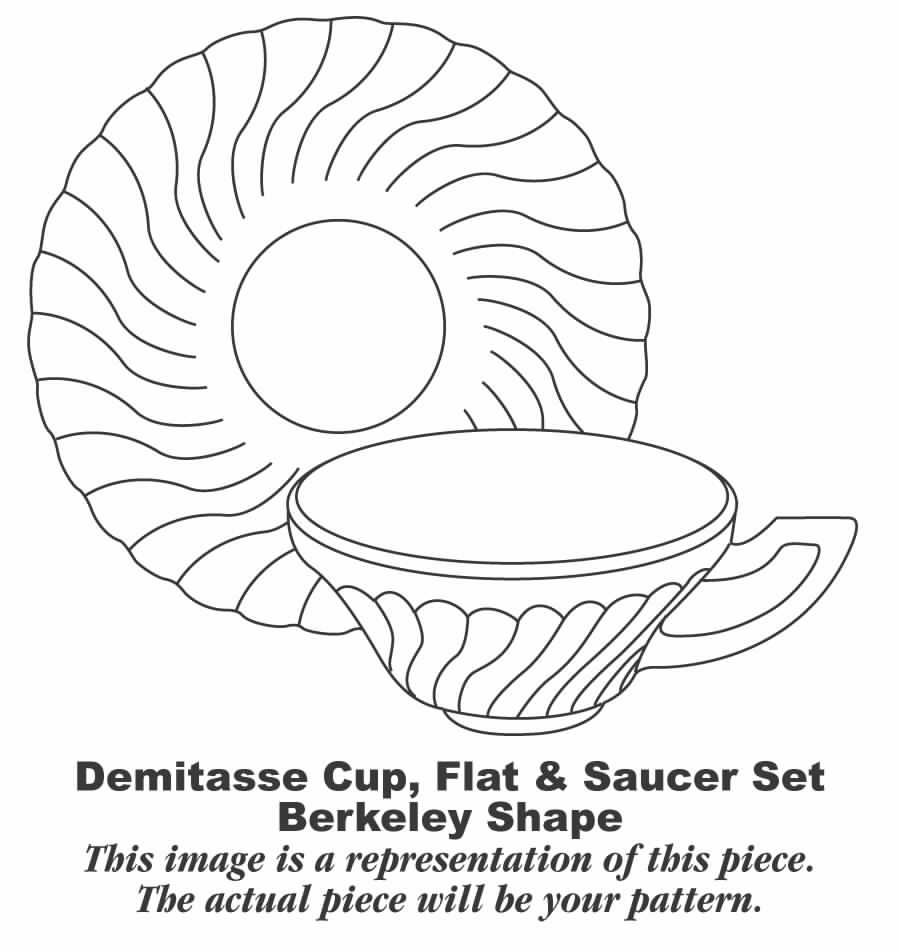 Elizabeth Flat Demitasse Cup & Saucer Set by Syracuse-1
