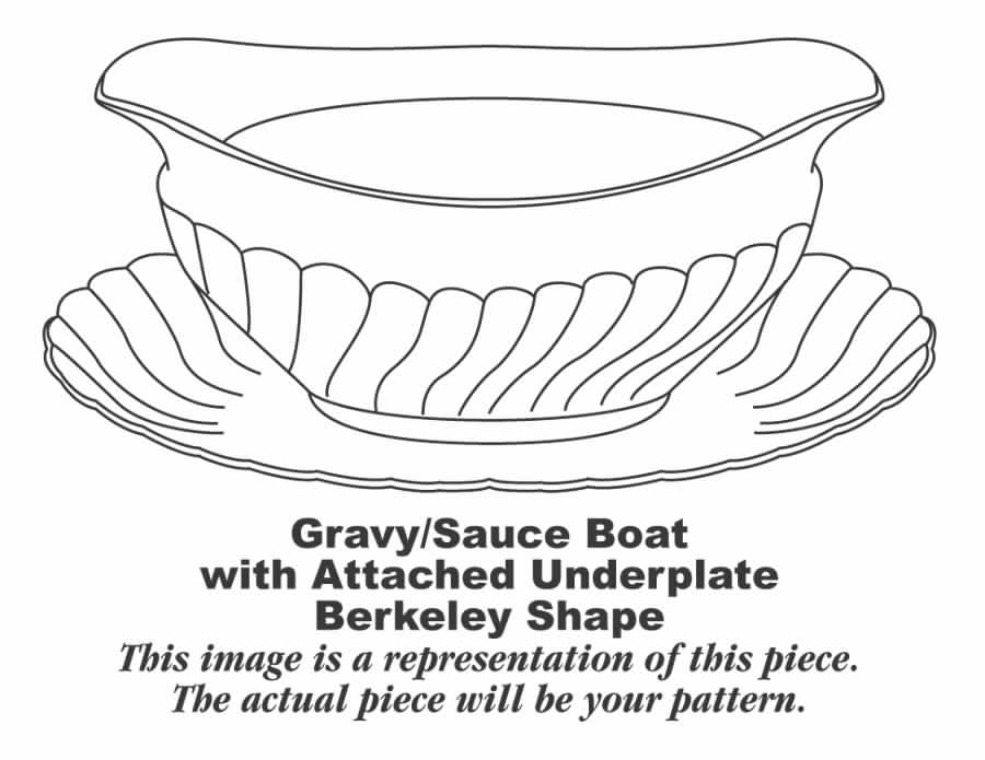 Berkeley Gravy Boat with Attached Underplate by Syracuse-1