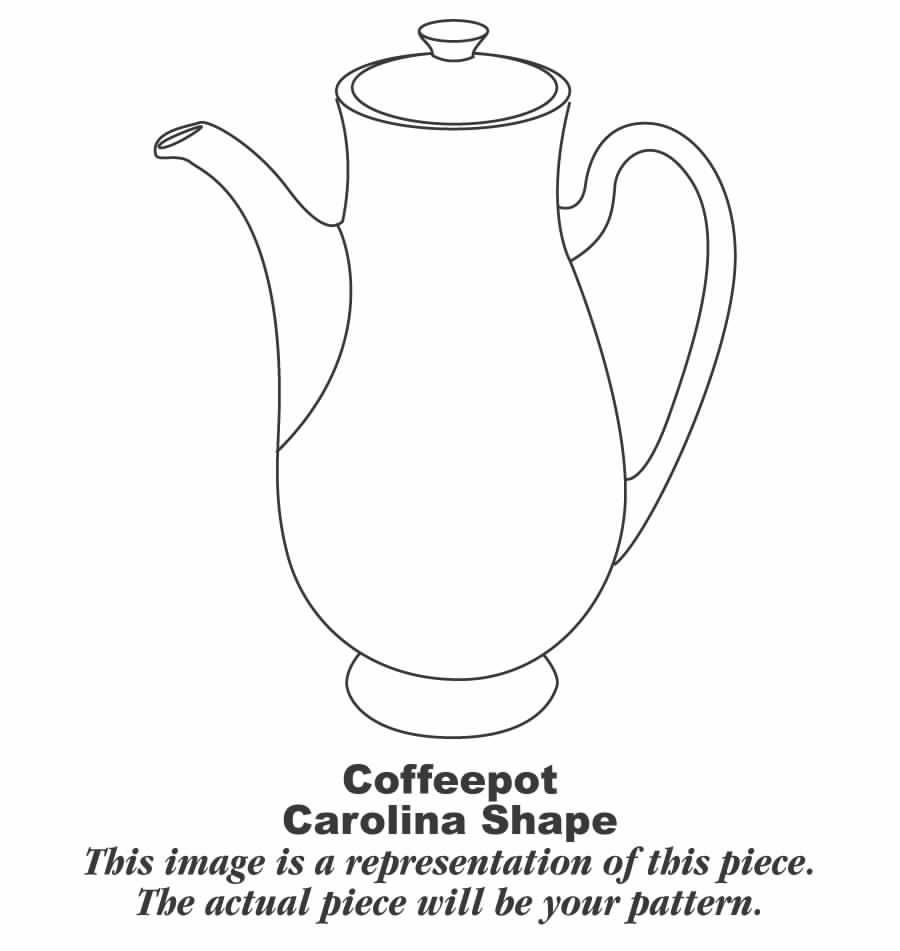 Splendor (Platinum Trim) Coffee Pot & Lid by Syracuse-1