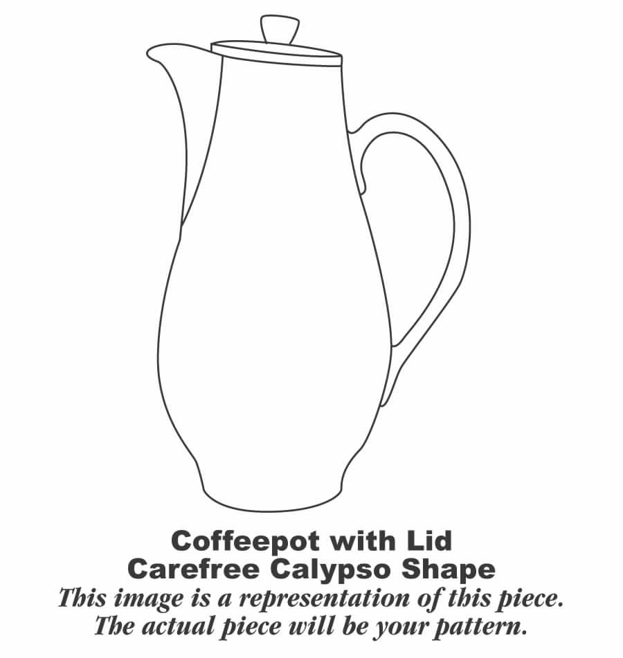 Harvest Gold Coffee Pot & Lid by Syracuse-1