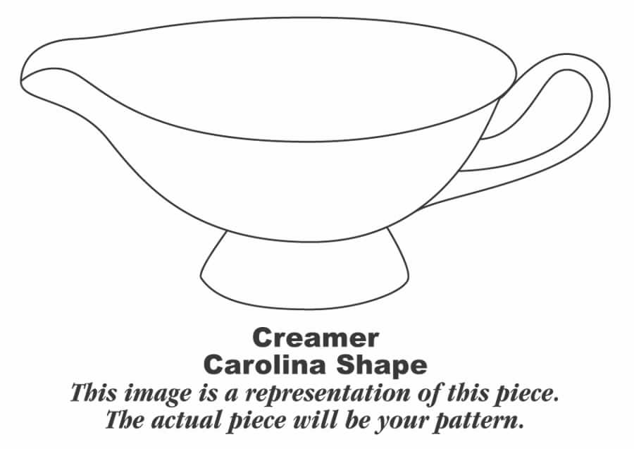 Carolina Undecorated Creamer by Syracuse-1