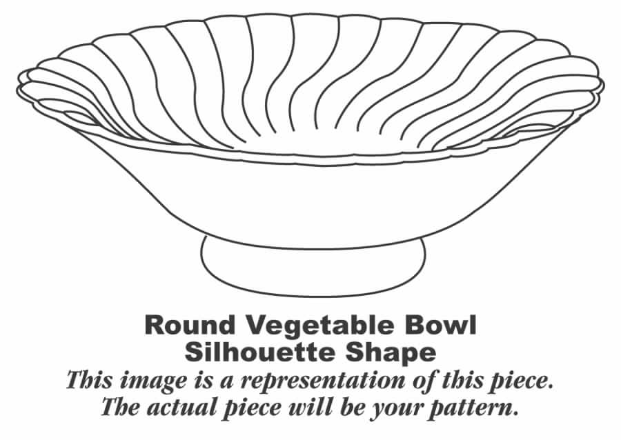 Flirtation 8" Round Vegetable Bowl by Syracuse-1