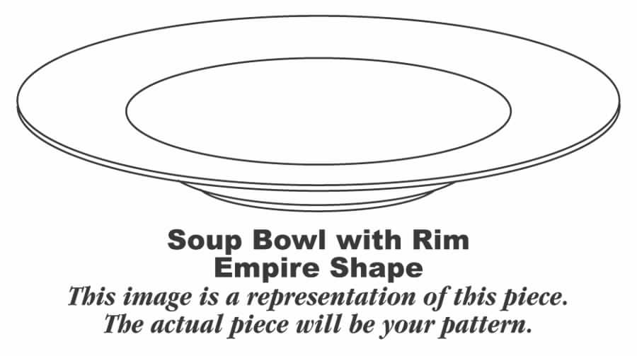 Blue Riviera Rim Soup Bowl by Syracuse-1