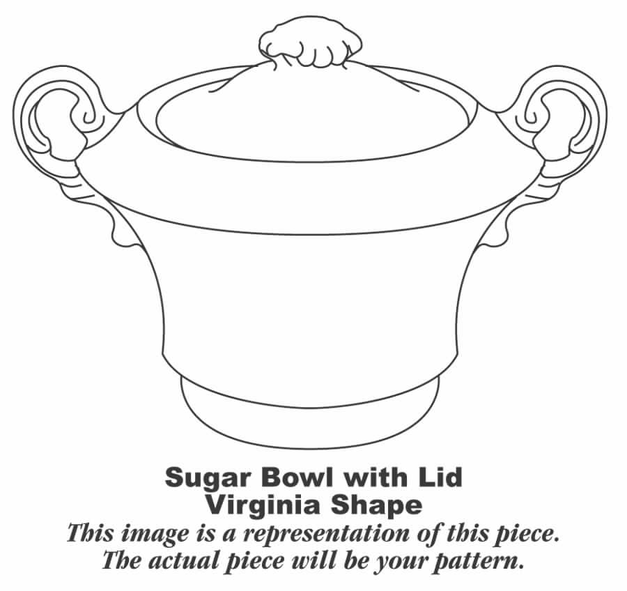 Poppy Sugar Bowl & Lid by Syracuse-1