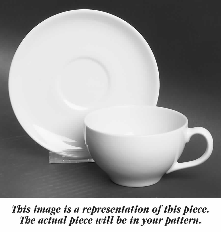 Concord Rose Flat Cup & Saucer Set by Syracuse-1