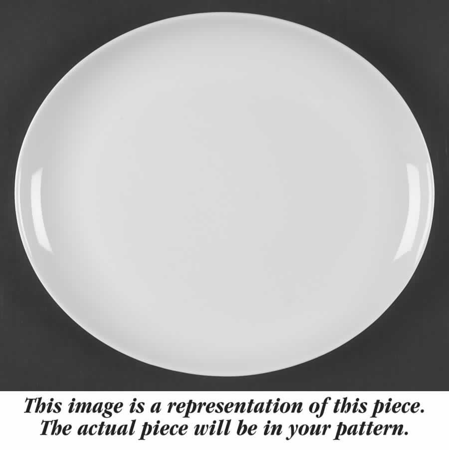 Blue Mist 11" Oval Serving Platter by Syracuse-1