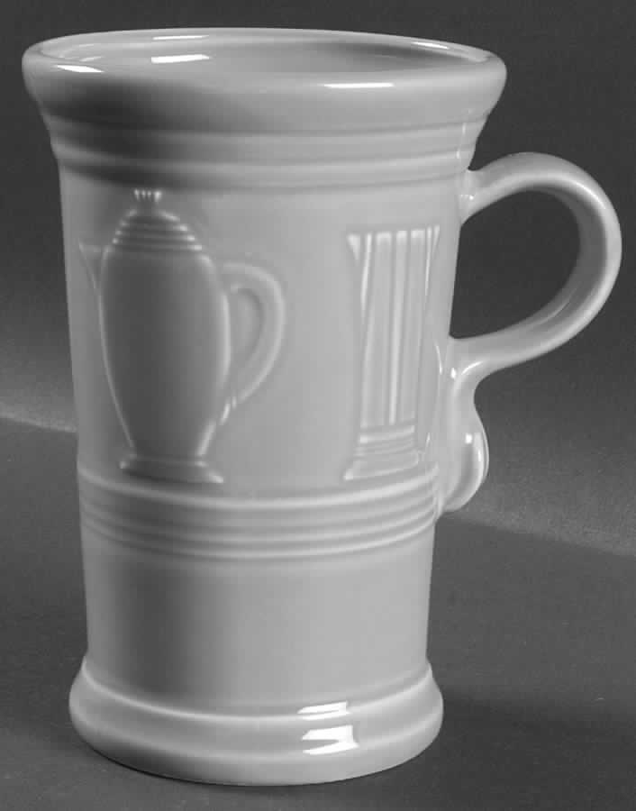 Fiesta Gray (Pearl) (Intro 1999) Cappuccino Mug by Homer Laughlin -1